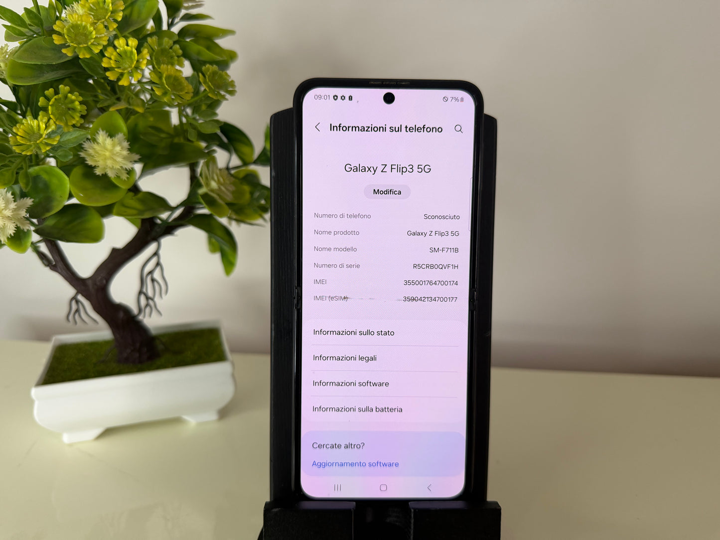 Samsung Galaxy Z Flip 3 5G 128GB [Dual-Sim] Nero