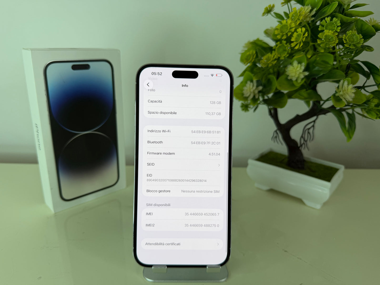 iPhone 14 Pro Max 128GB Argento