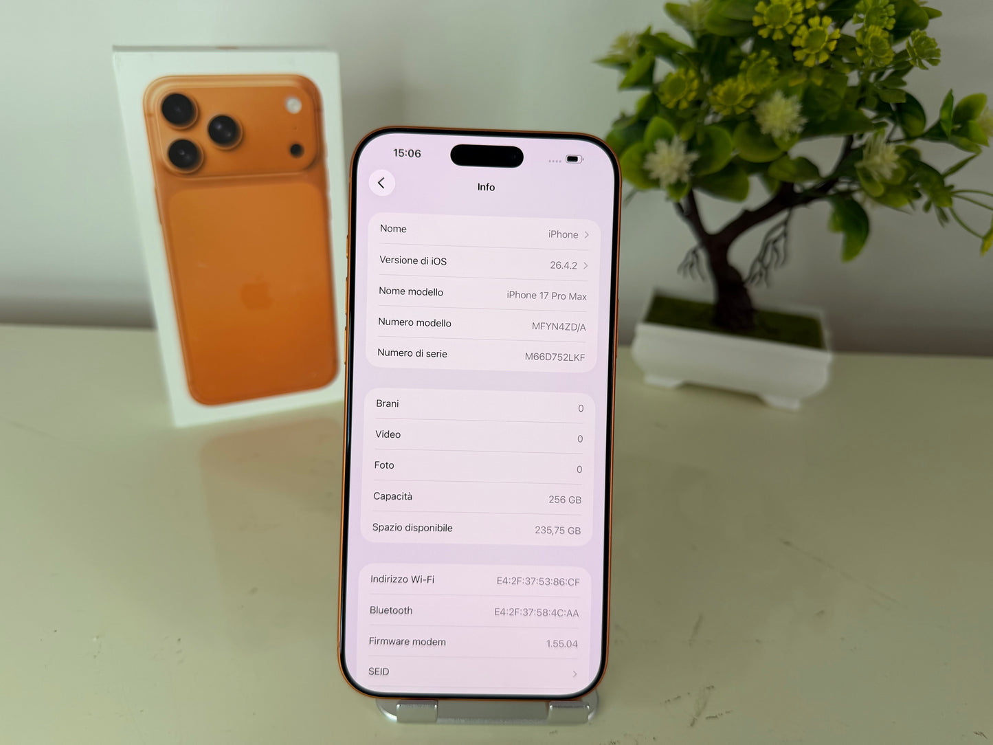 iPhone 17 Pro Max 256GB Arancione