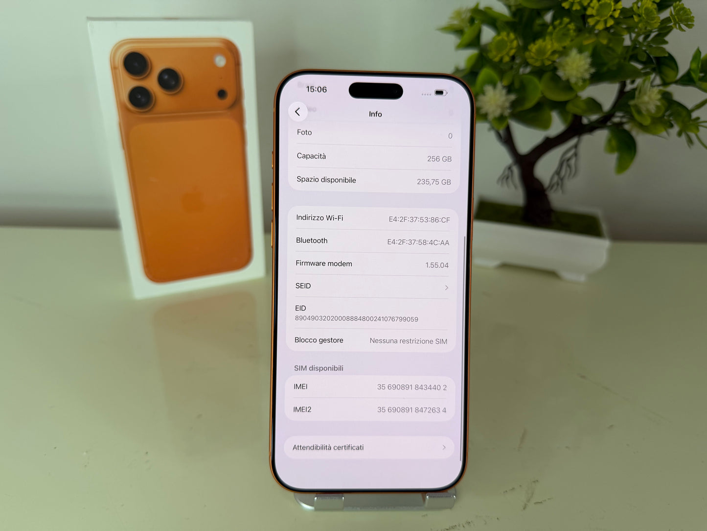 iPhone 17 Pro Max 256GB Arancione