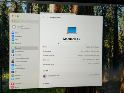 MacBook Air (Mid 2020) [13,3", Retina, Intel Core i5 1,1GHz, 8GB RAM, 256GB SSD, Intel Iris Plus Graphics, macOS] Oro Rosa