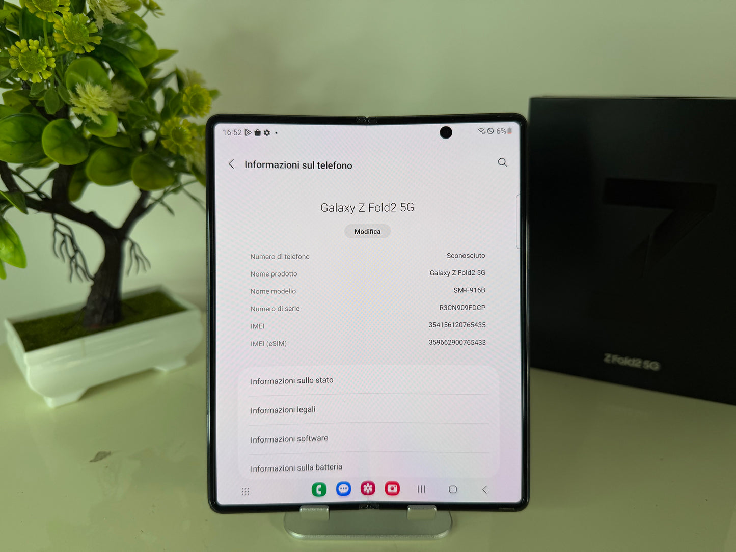 Samsung Z Fold 2 256GB Nero 5G