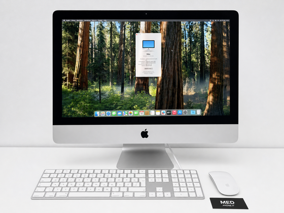 iMac (2019) [21,5", 4K, Retina, Intel Core i3 3,6GHz, 16GB RAM, 256 GB, AMD Radeon Pro 555X, macOS] argento
