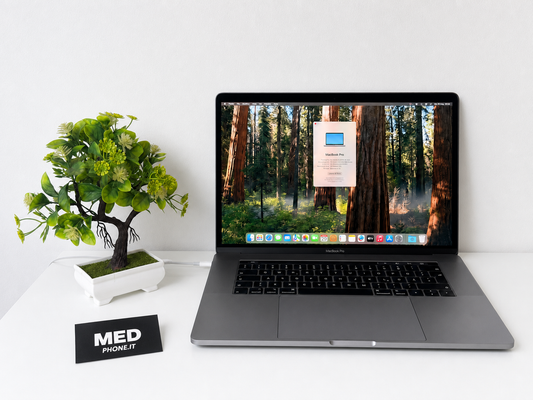 MacBook Pro (2019) [15,4", Touch Bar, Intel Core i9 2,3GHz, 32GB RAM, 1TB SSD, Intel UHD Graphics 630 + AMD Radeon Pro 560X, macOS] Grigio