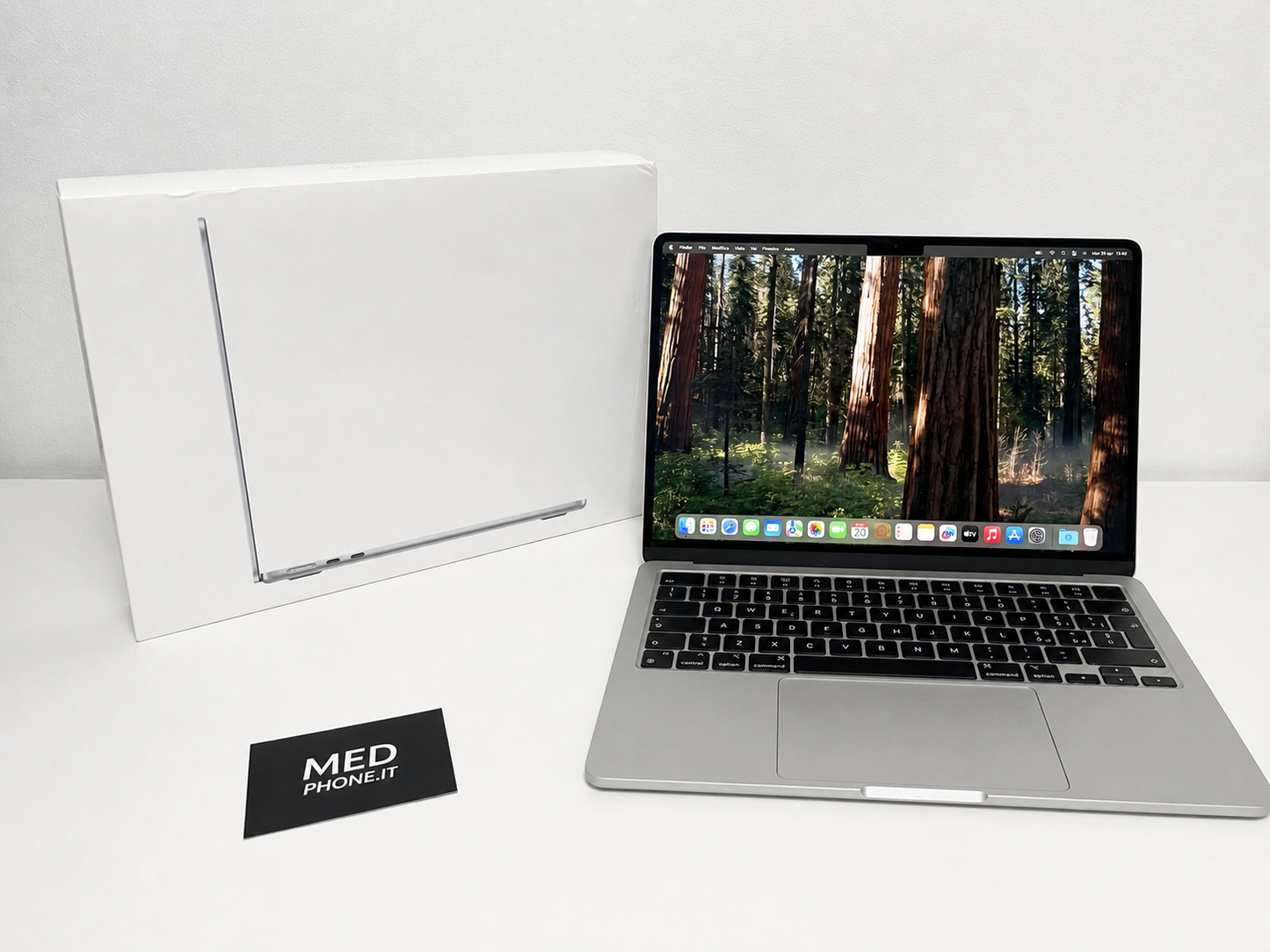 MacBook Air (2022) [13,6'', Liquid Retina, M2 8-Core 3,2GHz, 8GB RAM, 256GB SSD, 8-Core GPU, macOS] Argento