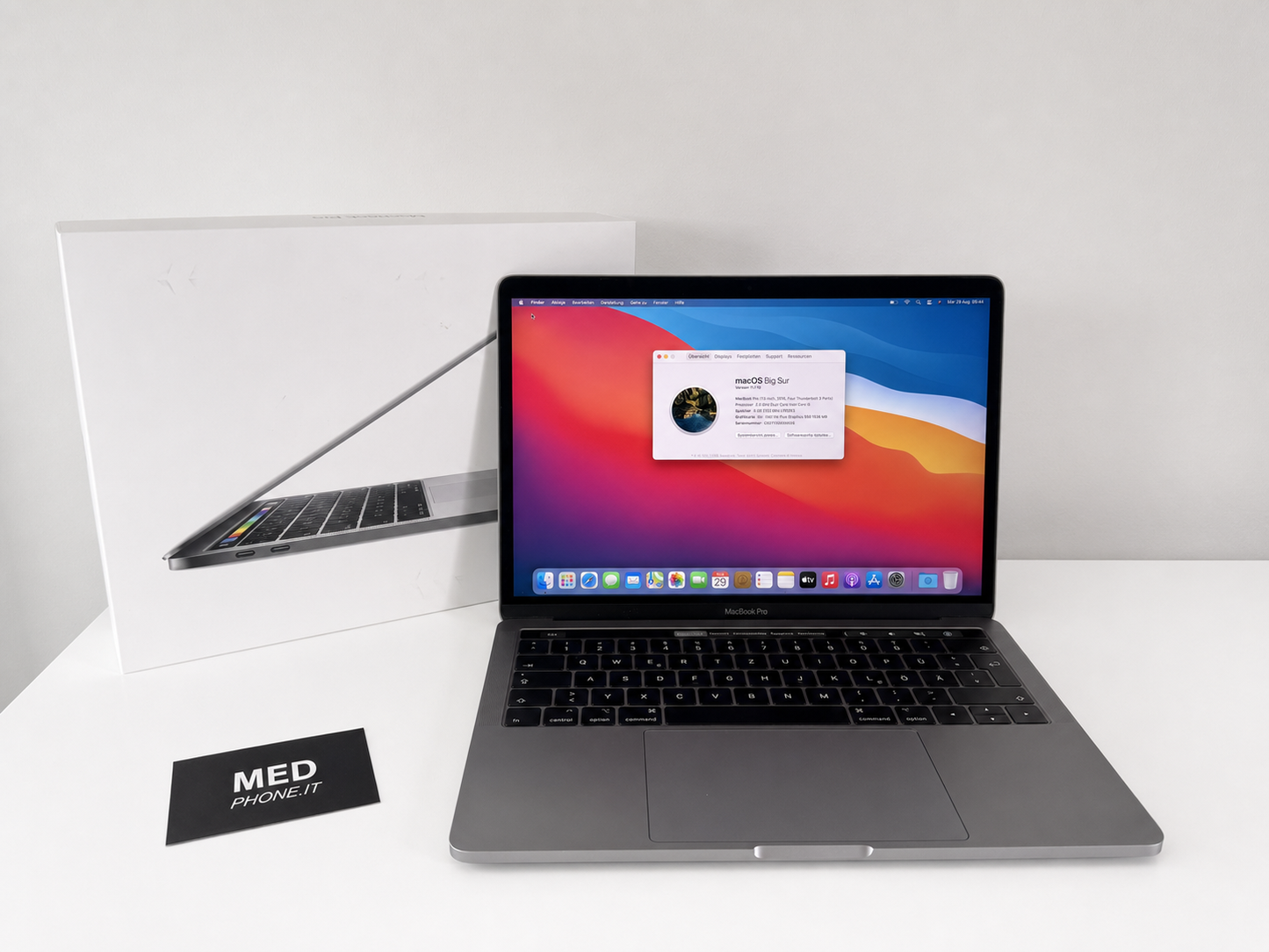 MacBook Pro (2017) [13,3", Touch Bar, Intel Core i5 3,1GHz, 8GB RAM, 256GB SSD, Intel Iris Plus Graphics 650, macOS] grigio