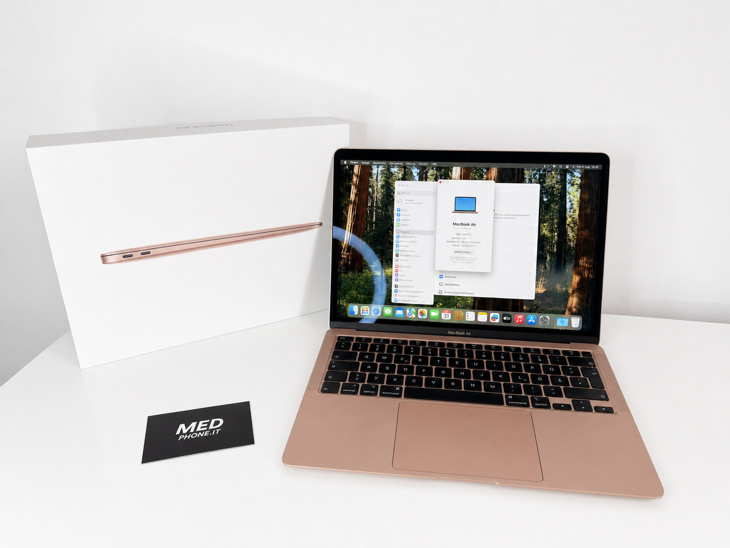 MacBook Air (Mid 2020) [13,3", Retina, Intel Core i5 1,1GHz, 8GB RAM, 256GB SSD, Intel Iris Plus Graphics, macOS] Oro Rosa