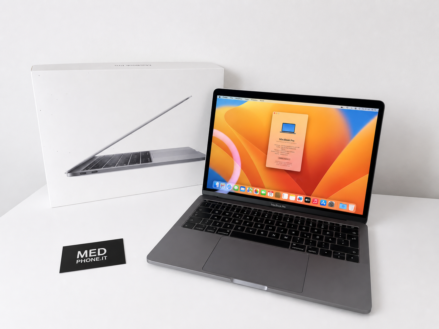 MacBook Pro (2017) [13,3", Intel Core i5 2,3GHz, 8GB RAM, 256GB SSD, Intel Iris Plus Graphics 640, macOS] Grigio